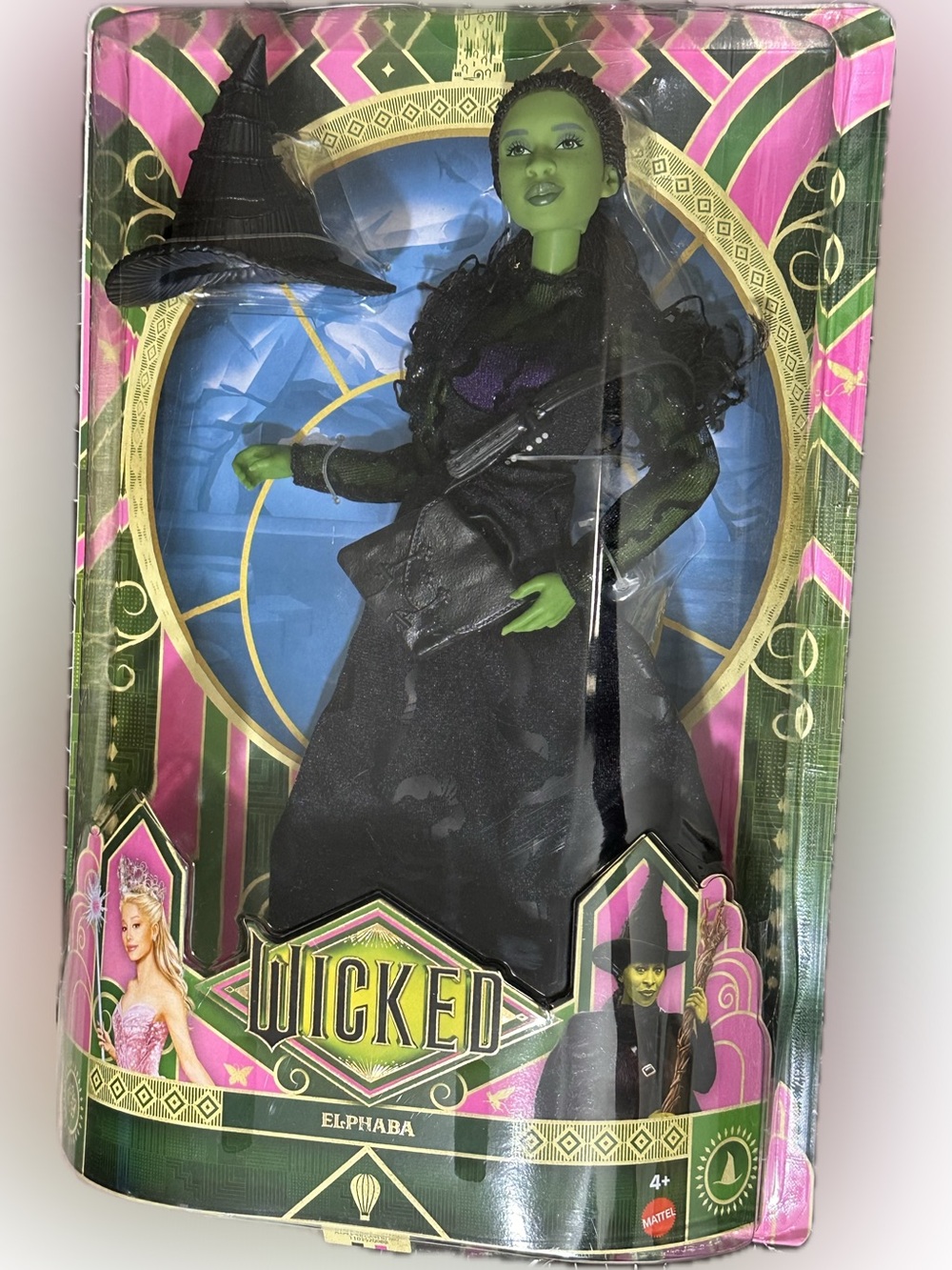 Mattel Wicked Elphaba Doll - Green & Black